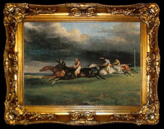 framed  Theodore Gericault Epsom Derby, ta009-2